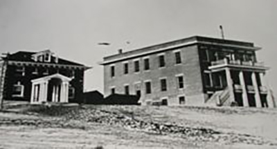 A photo of the older building for Lincoln County Miner\'s Hospital